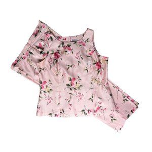 Women's Tank and Pants Set Medium Pink Floral